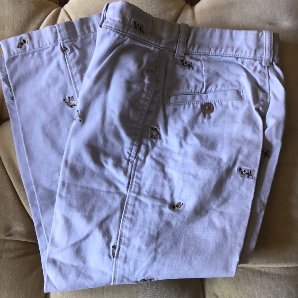 Crewcuts boys embroidered khakis- Sz 7